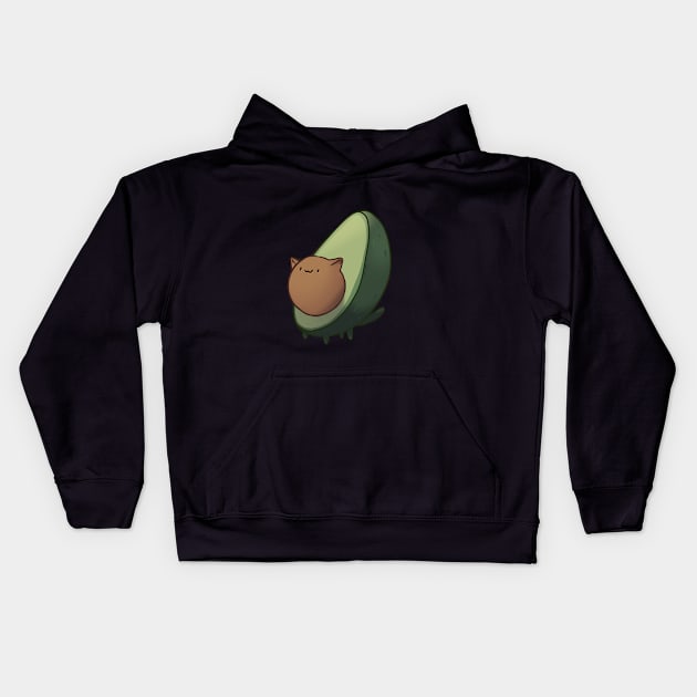 Cute Avocato Kids Hoodie by SpicyCookiie